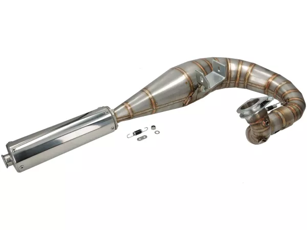 Escape Racing -DSE- para Vespa Largeframe PX200, Rally200, Motovespa DN200, DS200 - acero inoxidable
