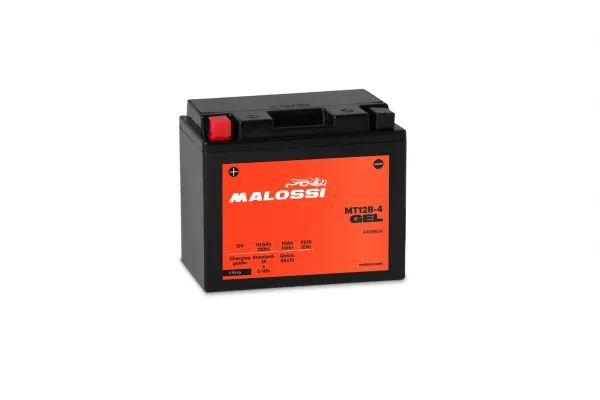 Batterie (Gel), wartungsfrei -MALOSSI- MT12B-4 GEL - 12V 10Ah - 150x69x130mm