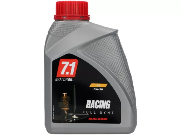 Olie - Motorolie -MALOSSI- 7.1 Racing (SAE 0W-30) - 4-takt volledig synthetisch - 1000ml
