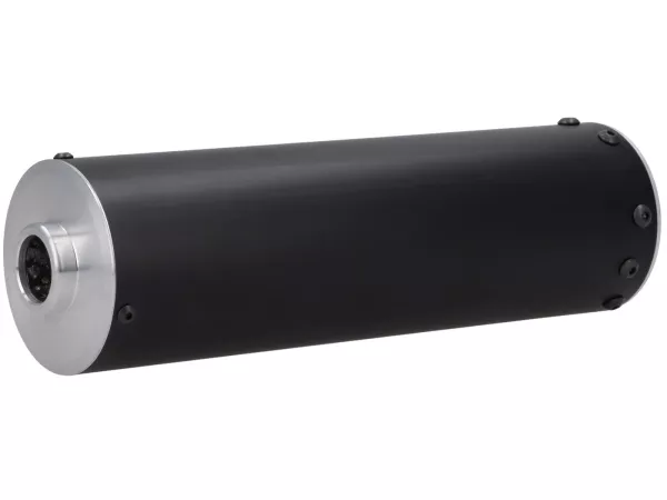 Silenciador trasero -MR PARTS & STYLE- para escape con perforación Franspeed / JL- Lambretta series 1-3 - anodizado negro