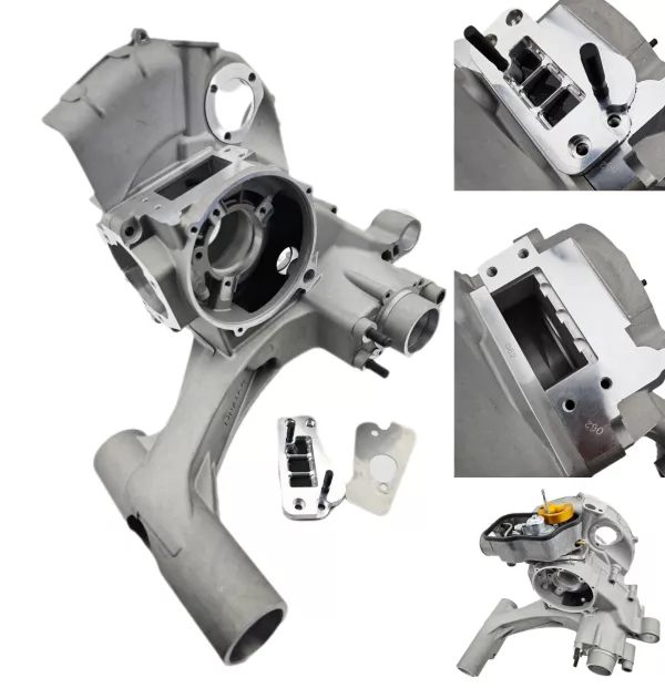 Cárter motor -PINASCO Smart, admisión de membrana también para carburador SI24/SI26/SI28- Vespa PX200 Elestart