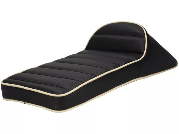 Seat -SPAQ- Royal Alloy GP 125-300, TG 125-300 - Race Slope Back - black/cream