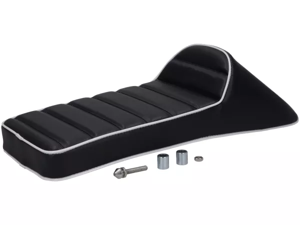 Sella -SPAQ- Royal Alloy GP 125-300, TG 125-300 - Schienale Race Slope - nero/bianco