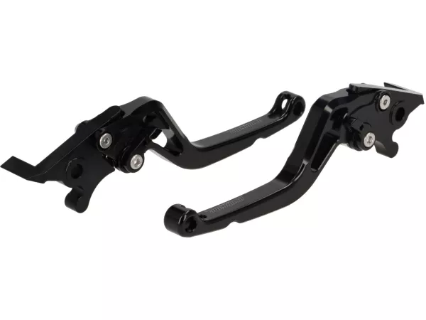 Set leva freno -PRO BRAKE- regolabile - Royal Alloy GP 125-300, TG 125-300 - nero lucido