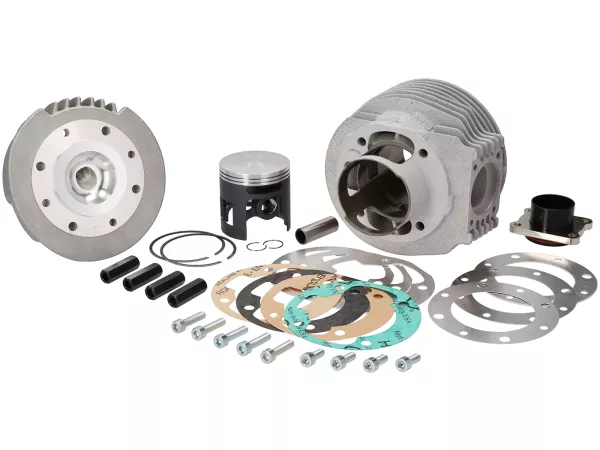 Cilinder -VMC Stelvio 2.0 177 cc Ø63, slag=57mm, aluminium, schuine bougie, Vespa PX125, PX150, Cosa125/150, GTR125, TS125, Sprint Veloce (VLB1T 0150001-), LML Star/Stella 125/150, Motovespa PX125 Iris(99M), PX150 Iris(75M), 125 CL (9CL), 150 CL (9NC)