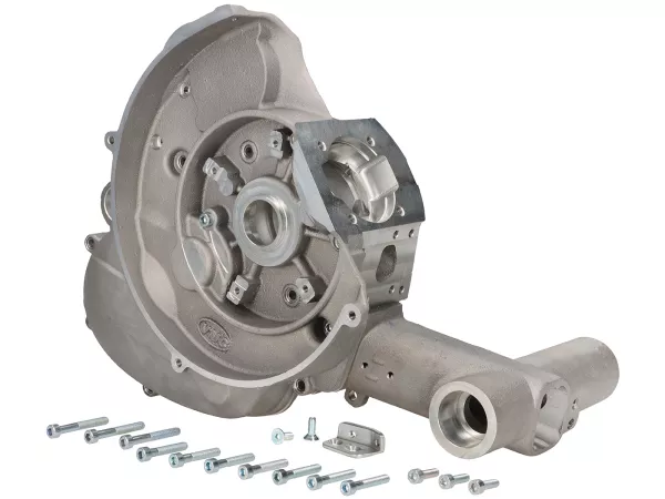 Engine casing -VMC X1 reed intake- Vespa V50, V90, PV, ET3, PK S, PK XL, Motovespa PK75 - without electric starter