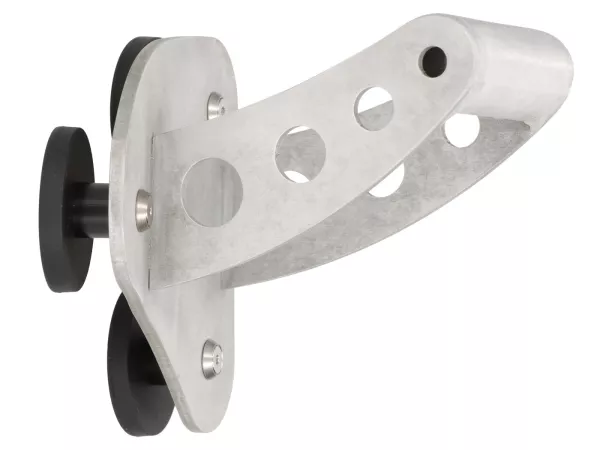 Mobile phone holder - Smartphone holder -W&B Magnet- Vespa Klassik Smallframe, Largeframe, Wideframe PX, Sprint, VNA, VNB, VBA, VBB, VNC/VBC, GT, GTR, V50, V90, 90 Racer, PV, ET3, VM, VN, VB, GS150 - Installation in leg shield inside/top - natural alumini