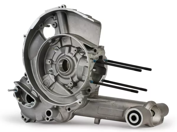 Motorgehäuse -PIAGGIO Drehschiebereinlass, Elestart, mit Getrenntschmierung- Vespa PX150 (2011) - passt auch für Vespa P125X, P150X, ​PX125E, P150E, ​Lusso, Millenium/MY