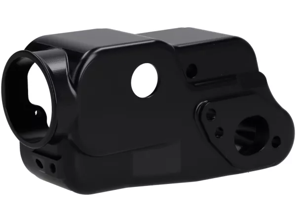 Vergaserwanne -BGM PRO Faster Flow CNC- Vespa Largeframe, Vergaser SI 20, 24, 26, 28 - schwarz eloxiert