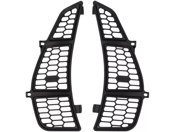 Grille de compartiment à bagages BGM nid d'abeille, aluminium CNC, noir mat pour Vespa GTS125/300/310 (2023-), GTV 300/310 (2023-)