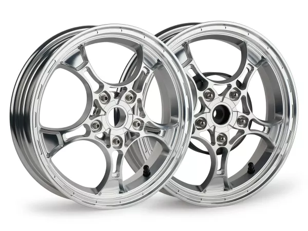 Wielset Magic MG-19 3.00-12 inch, gesmeed, brons voor Vespa GTS/GTS Super/GTV/GT 60/GT/GT L 125-310, Sprint/Primavera 125-150