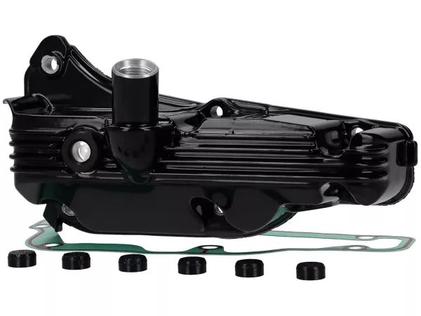 Vaschetta olio con spia -MOTO NOSTRA- nero lucido - Vespa GT 250 (ZAPM45102), Vespa GTS 250 (ZAPM45100, ZAPM45101), Vespa GTS 300 (ZAPM45200, ZAPM45202, ZAPMA3300), Vespa GTS Super 3