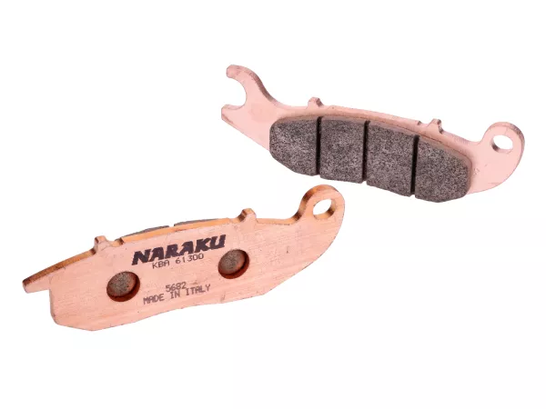 Bremsbeläge -NARAKU- Sinter - VESPA GTS 125-310 Keyless, PIAGGIO Liberty 50-150, Medley 125-150