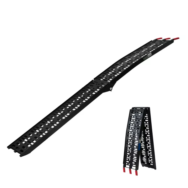 Rampa plegable -CALIDAD OEM- Vespa / Lambretta - Aluminio (hasta máx. 340kg) - negro