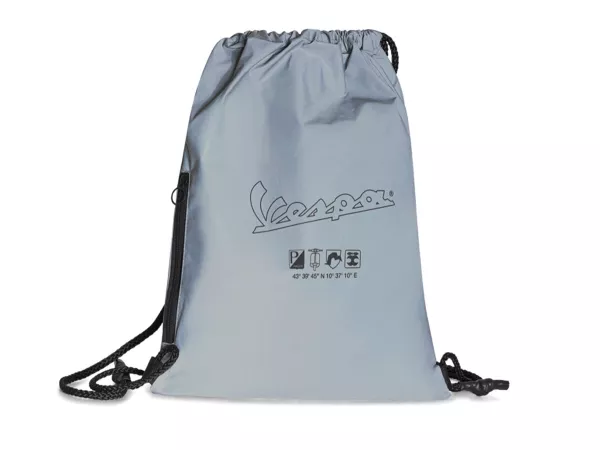 Vespa ryggsäck gympapåse grå