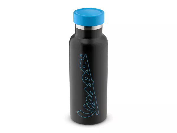 Botella Vespa acero inoxidable negro 500ml