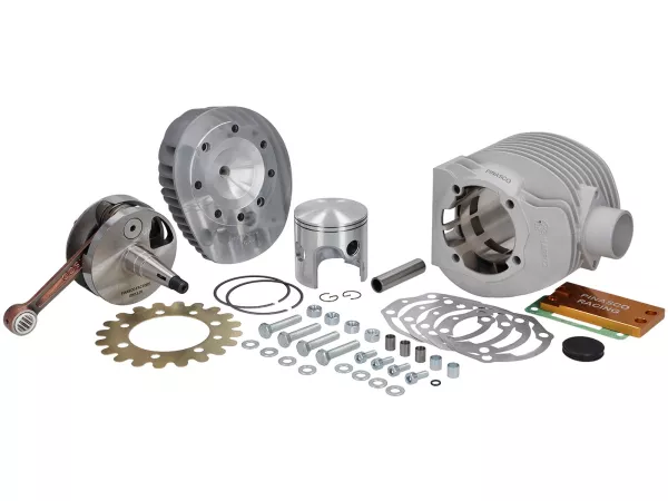 Cylindre -PINASCO Master 252cc, course=62mm, b=Ø72mm- Vespa PX200 (utilisable aussi pour les carters de moteur de série) - admission optionnelle d'une clapet à lamelles sur le cylindre