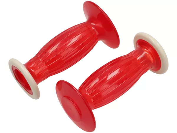 Griffe Lambretta Mod. Biemme -SECURIT ANTIVIBRANTE- Lambretta Serie 1 und 2 – Durchmesser 27mm - rot transparent
