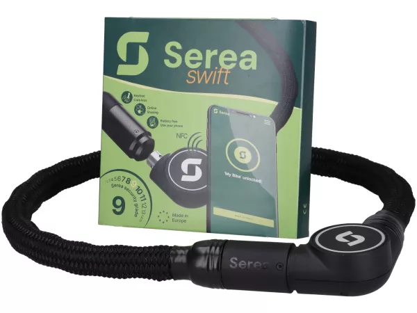 Chain lock -SEREA- Swift - Level 9, chain 100cm - Keyless - black