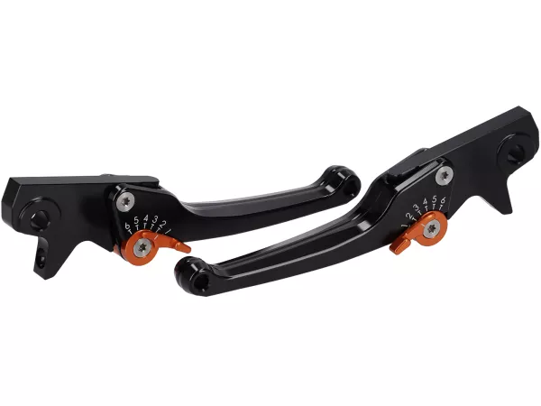 Set leva freno -SPIEGLER- Vespa GTS 125-310 Keyless Basic, Super, Super Sport, Super Tech - regolabile - nero / rosso