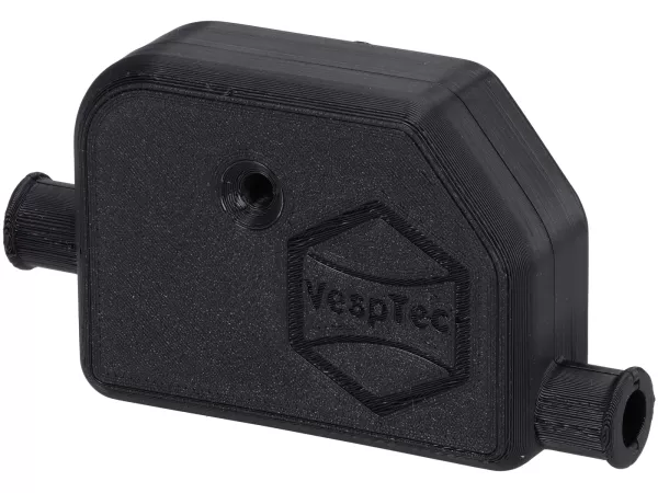 Caja de cables motor -VESPTEC XL Classic- Vespa PX Lusso (a partir de 1984) - negro mate