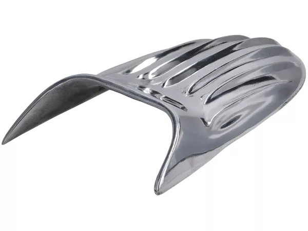Air scoop side flap -DELUXE- die-cast aluminum, polished for Vespa 125 VM/VN/VNA/VNB/150 VL/VB/VBA/VBB/160 GS/ACMA
