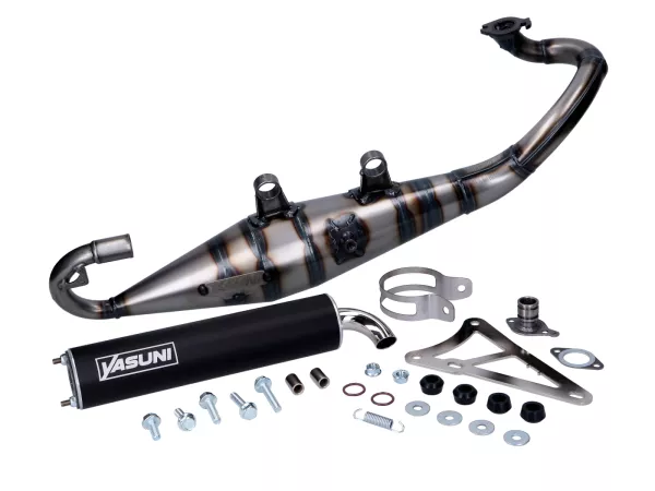 Exhaust -YASUNI- R PRO - Minarelli 50 cc (horizontal) - black