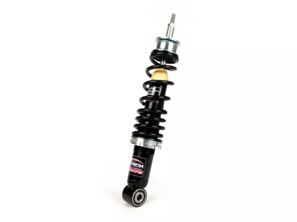Shock absorber rear -CARBONE HI-TECH, 285mm, (2014-)- Piaggio Leader, Vespa Skipper 125-150, ZIP 125, LX50-150, LXV50-125, S50-150, ET4 125 (ZAPM19), bottom seating: lug - black