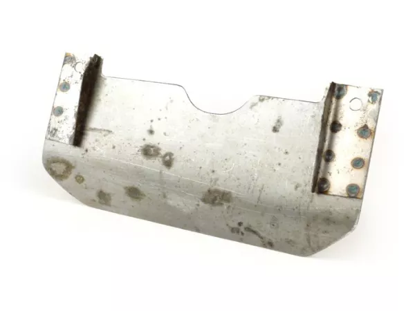 Splash plate center stand -LAMBRETTA- LI (Serie 3), LIS, SX, TV (Serie 3), DL, GP - oiled bare metall
