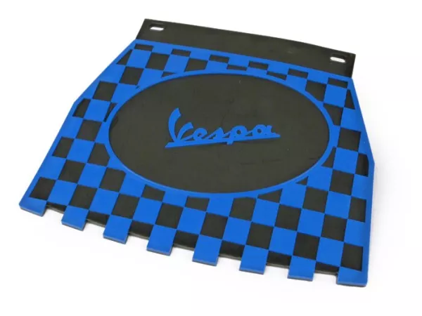 Spritzschutz - Schmutzfänger - Schmutzlappen -CLASSIC Vespa, karomuster- Schwarz/Blau