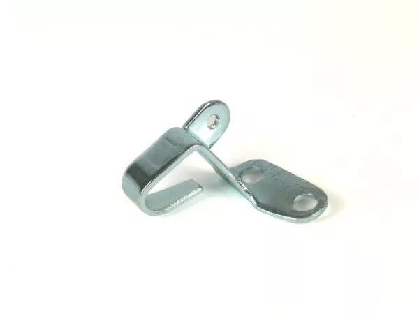 Bracket brake/clutch cable at engine -PREMIUM- Vespa- V50 (VMA1M), PV125, ET3, SS50, SS90 - series 1 (short internal clutch lever)