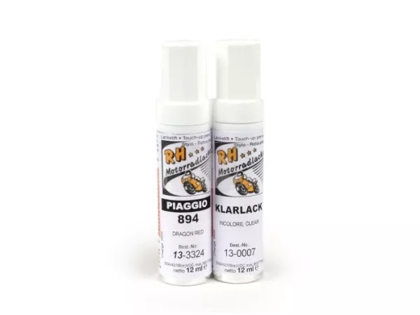 Barra de retoque -RH LACKE- Piaggio 894 Rojo (dragón), 2 x 12ml