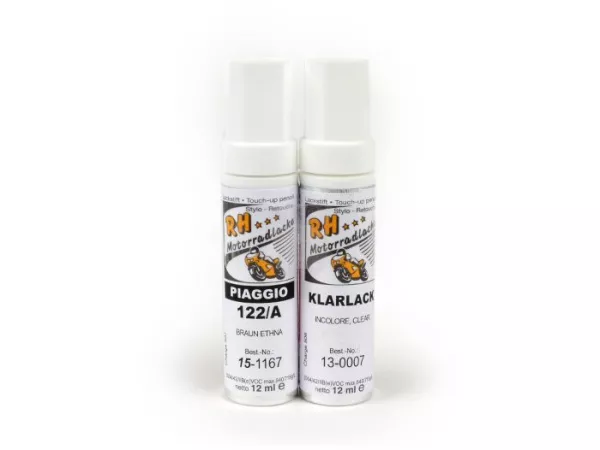 Touch-up pencil -RH LACKE- Piaggio 122/A brown (etna), 2 x 12ml