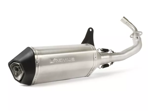 Scarico -REMUS- Vespa Primavera 125-150ie 3V (-2016, Euro3), Vespa Sprint 125-150ie 3V (-2016, Euro3) - Acciaio inox argento