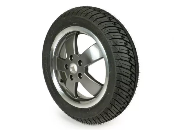 Ban musim dingin belakang lengkap -MICHELIN City Grip Winter M+S belakang 130/70 - 12 TL 62P rf.- Vespa GT, GTL, GTS 125-300, GTV - pelek 70 tahun dua warna