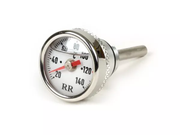Öltemperatur Direktanzeiger -RR- Piaggio LEADER / QUASAR 125-300ccm 4 Takt - Vespa ET4, LX, LXV, S, GT, GTS, GTV, GTL - Zifferblatt weiß