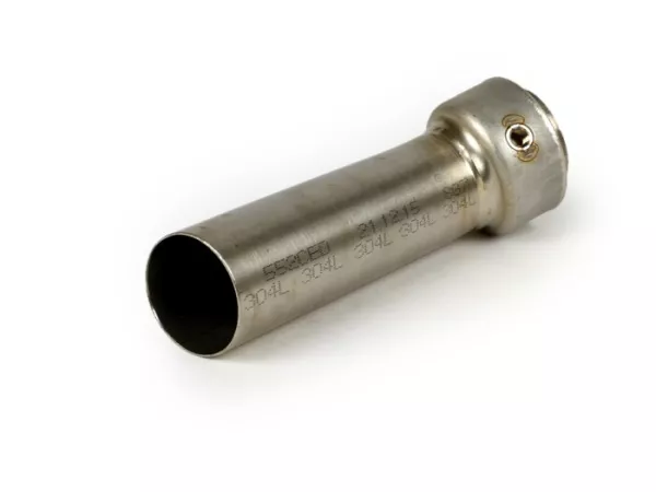 DB-Eater -Akrapovic Ø32mm- Vespa GTL 200, GTS 125-300 ie Super, GTV 250-300 ie - acero inoxidable (Øinner=32mm, Øouter=43mm, length=87mm)