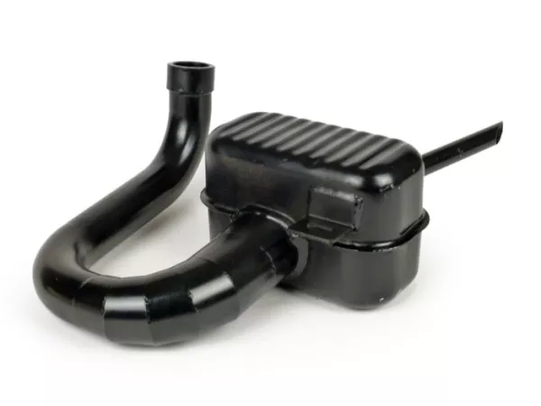Uitlaat -RR-Box Road Racing- Vespa Wideframe (lamp onderaan) VM, VN, VL1T, VB1T, VGL1T - zwart