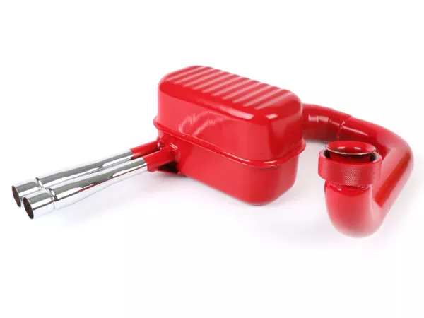 Knalpot -RR-Box Road Racing, Rossa- Vespa GS150 / GS3 (VS2T, VS3T, VS4T, VS5T) - merah