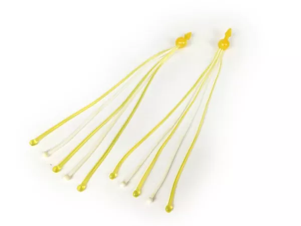 Stuurfranjes -SUPERFLEX bal- geel/wit