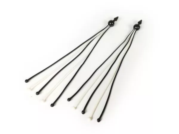 Stuurfranjes -SUPERFLEX bal- wit/zwart