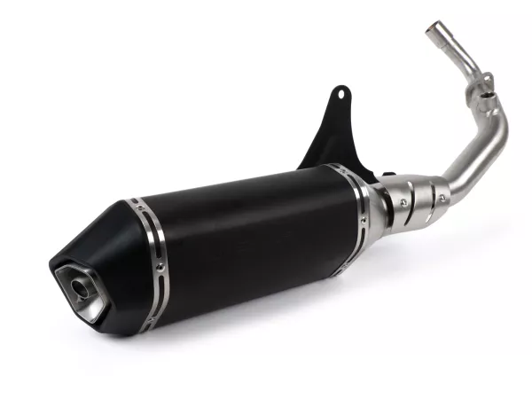 Knalpot -REMUS (dengan konverter katalitik) Ø = 65mm- Vespa Vespa Primavera 125-150ie 3V iGet (2016-, Euro 4), Vespa Sprint 125-150ie 3V iGet (2016-, Euro 4) - baja tahan karat berwarna hitam