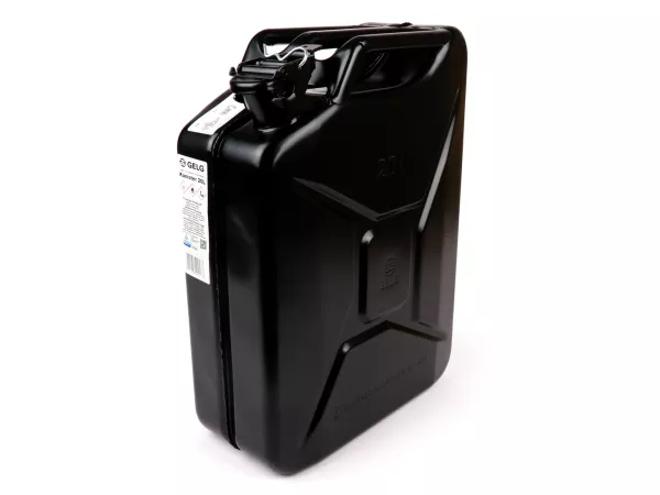 Jerrycan 20l -FA ITALIA, metaal- zwart (RAL9005)