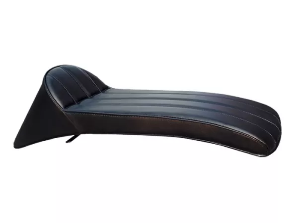 Zadel -ANCELLOTTI Slope Back XL- Lambretta LI, LI S, SX, TV, DL, GP - zwart/zwart