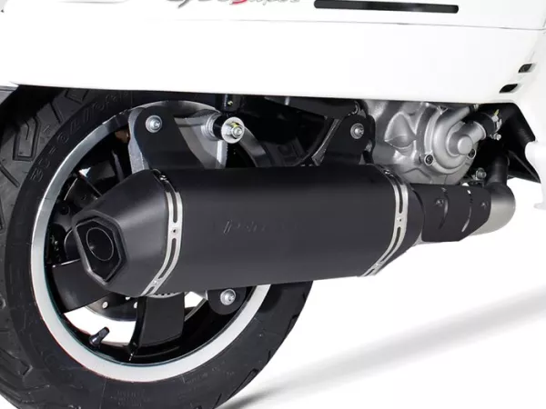Exhaust -REMUS (with catalyser) Ø65mm Sportexhaust- Vespa GTS 300ie SUPER (ZAPMA33) - (Euro 4, 2016-) - stainless steel, black