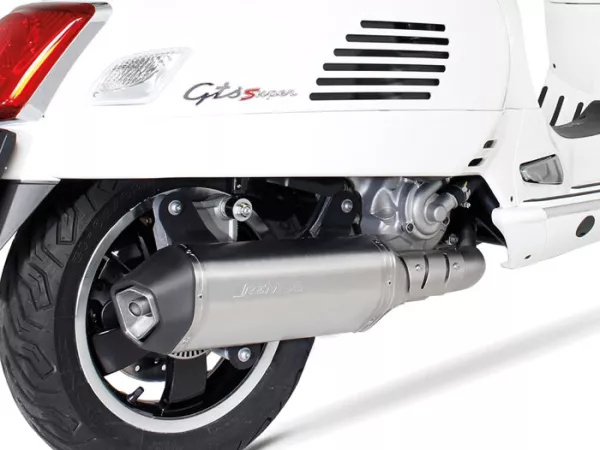 Exhaust -REMUS (with catalyser) Ø65mm Sportexhaust- Vespa GTS 300ie SUPER (ZAPMA33) - (Euro 4, 2016-) - stainless steel, silver