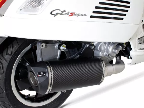 Exhaust -REMUS (with catalyser) Ø65mm RSC- Vespa GTS 300ie SUPER (ZAPMA33) - (Euro 4, 2016-) - carbon