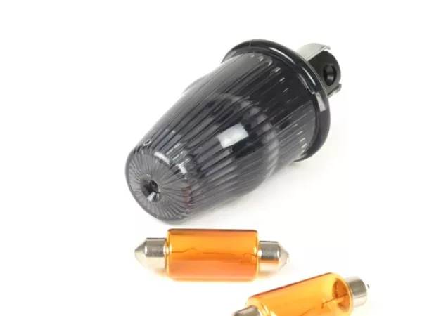 Knipperlichten -OEM KWALITEIT stuurknipperlichten- Vespa Rally180 (VSD1T), Rally200 (VSE1T), Sprint, V50, PV125, ET3 - zwart