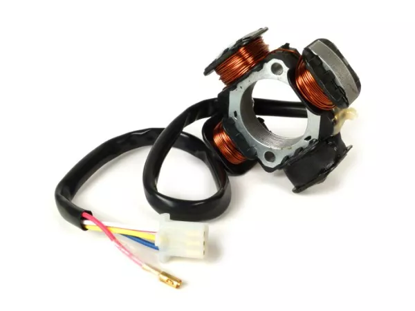 Ontsteking -OEM KWALITEIT basisplaat- Morini 50cc (type AH) - (79.3mm diameter), 4 kabels - Suzuki Adres50, AP50 Malaguti Crosser50, Italjet Formule50, Torpedo50, Velocifero, Atala Hacker, Skeggia, Byte
