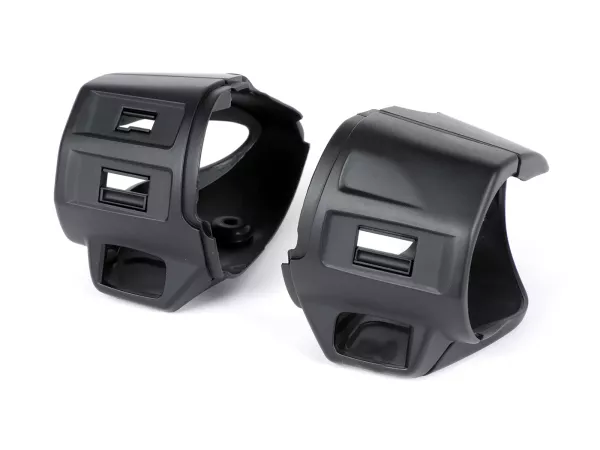 Light switch - indicator switch housing set -POWER 1 (-2014)- Vespa, Primavera50 (ZAPC53), Sprint50 (ZAPC53) - matt black